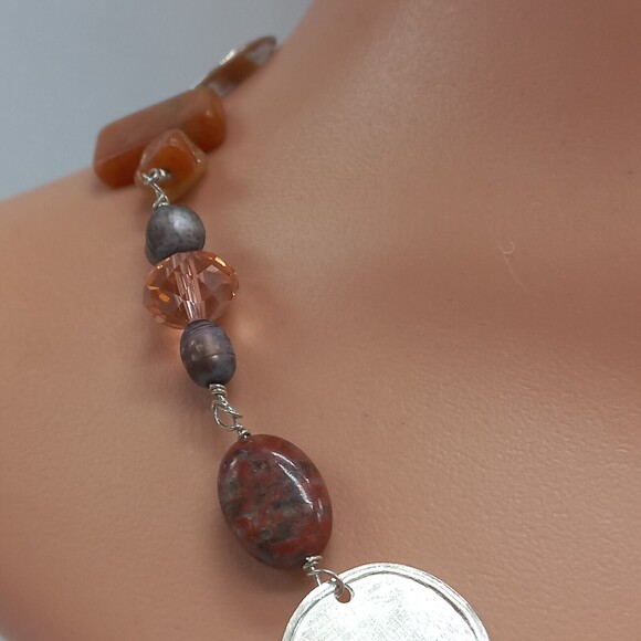 Vntg Quartz .925 Sterling Necklace Toggle Clasp HANDPICKED by Melanie Mauldin - Picture 4 of 10